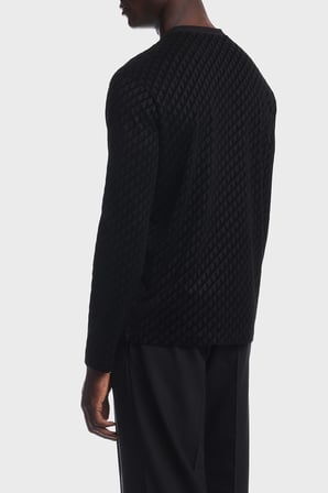 Emporio Armani Tamamı Logolu Regular Fit Bisiklet Yaka T Shirt Erkek T SHİRT EM007338 AF10017 FC375 SİYAH