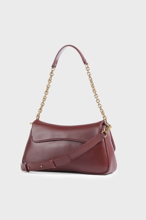 Emporio Armani Logolu Çıkarılabilir Askılı Çanta Kadın ÇANTA EW002644 AF32959 U6002 BORDO