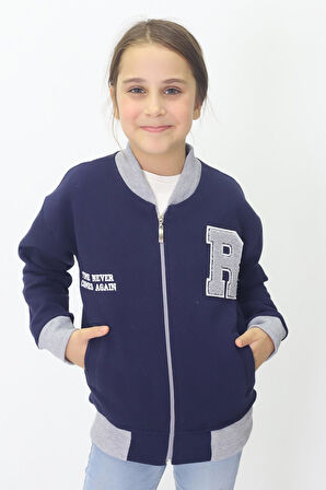 Fox Life Kids Kids Unisex Oversize Kız,Erkek Çocuk Kolej Ceket 8051(6-10 Yaş)