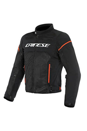 DAINESE CEKET/AIR FRAME D1 TEX BLK WHT FLUO RED