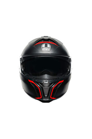 AGV KASK/TOURMOD ULAR MLT FREQUENCY MATT GUN METAL RED