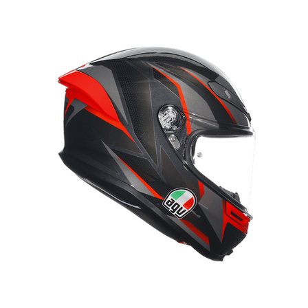 AGV K6 S SLASHCUT - BLACK / GREY / RED