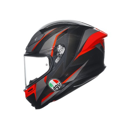 AGV K6 S SLASHCUT - BLACK / GREY / RED