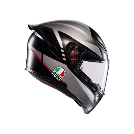 AGV KASK/K1 S LAP MATT BLACK/GREY/RED