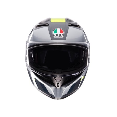 Agv K3 Shade Kapalı Kask Gri-neon Sarı X-LARGE