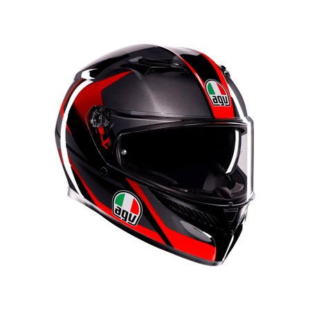 AGV KASK/K3 MPLK STRIGA BLACK GREY RED