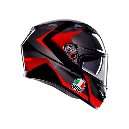 AGV KASK/K3 MPLK STRIGA BLACK GREY RED
