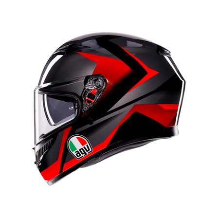 AGV KASK/K3 MPLK STRIGA BLACK GREY RED