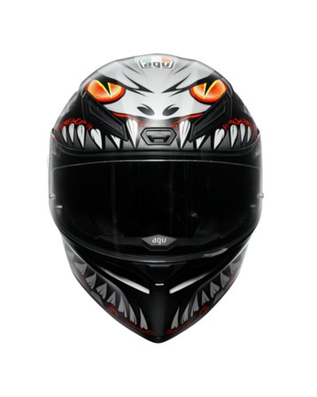 AGV K1 S LYZARD MATT - BLACK / GREY / RED