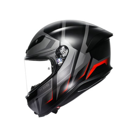 AGV KASK/K6 S MPLK KARVE MATT BLACK GREY RED