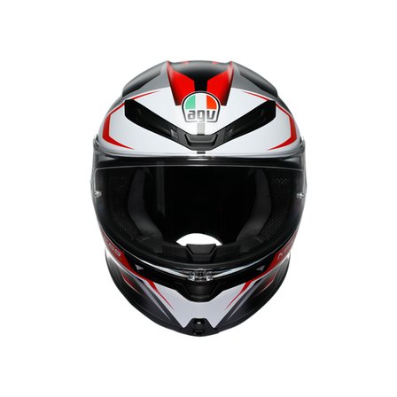 AGV KASK/K6 S MPLK KARVE MATT BLACK WHİTE RED