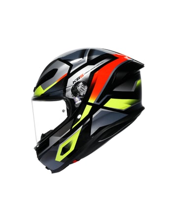 AGV K6 S ERAZER - BLACK / RED / YELLOW FLUO