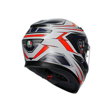 Agv K3 E2206 Space Matt White Red Fluo Kapalı Kask