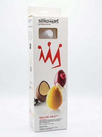 Silikomart MUL3D EGG 100 - Profesyonel 3D Yumurta Formlu Silikon Kalıp Seti