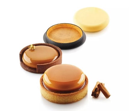 Silikomart Kit Tarte Ring Round 80 mm Kek Kalıbı