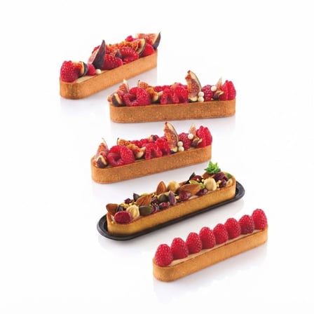 Silikomart Tarte Ring Oblong 146x34 h 20 mm Kek Kalıbı
