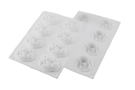 Silikomart Kit Tarte Ring Cocoa 70 mm Kek Kalıbı 