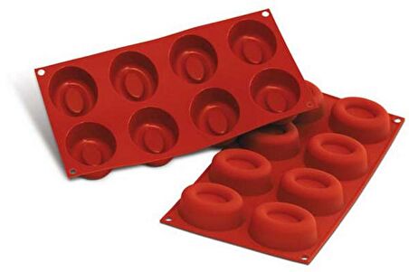 Silikomart sf085 Büyük Oval Savarin Kek Kalıbı