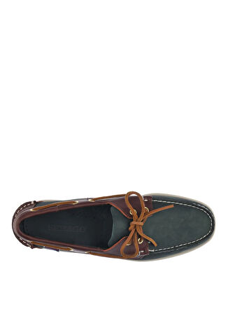 Sebago Lacivert - Kahve Erkek Deri Günlük Ayakkabı SEBAGO PORTLAND SPINNAKER NBK FGL