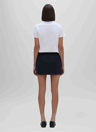 Aspesi Yuvarlak Yaka Baskılı Beyaz Kadın T-Shirt Z Z035 A335