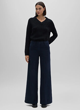 Aspesi Yüksek Bel Standart Lacivert Kadın Pantolon G 0156 G549
