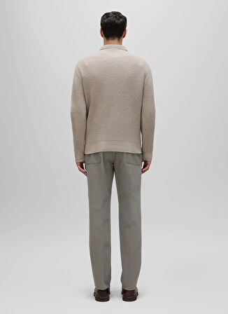 Aspesi Polo Yaka Slim Fit Bej Erkek Kazak Q M171 5623