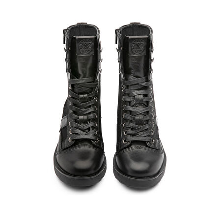 Kadın Çizme OXW002300 OXS FRANK 0023 MID D NYLON/LEATHER Black