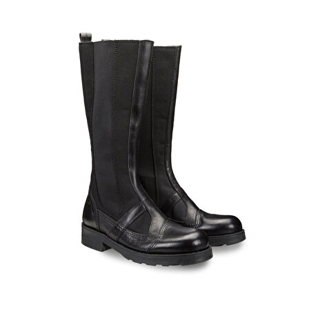 Kadın Çizme OXW002600 OXS FRANK 0026 BOOT D NYLON/LEATHER Black