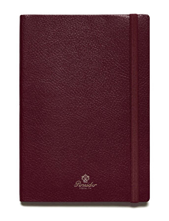 Pineider Defter Pop 14,5x21 cm Bordeaux Gold CNLL002M052