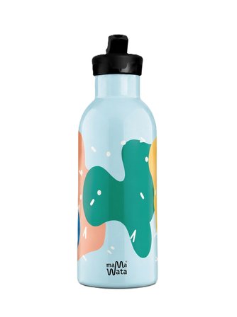 Mamawata Confetti Pipetli Çocuk Termos Matara 470 ml Paslanmaz Çelik Sızdırmaz Yalıtımlı Suluk