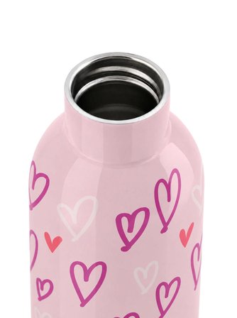 Mamawata Hearts Paslanmaz Çelik Termos Matara 470 ml Sızdırmaz Yalıtımlı Suluk