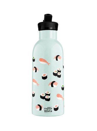 Mamawata Sushi Pipetli Çocuk Termos Matara 470 ml Paslanmaz Çelik Sızdırmaz Yalıtımlı Suluk