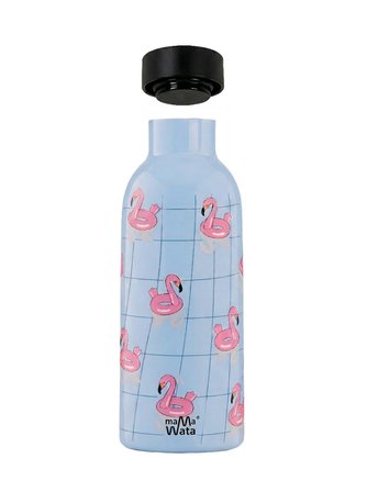 Mamawata Flamingos Paslanmaz Çelik Termos Matara 470 ml Sızdırmaz Yalıtımlı Suluk