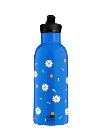 Mamawata Daisy Pipetli Çocuk Termos Matara 470 ml Paslanmaz Çelik Sızdırmaz Yalıtımlı Suluk