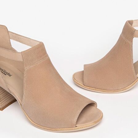 Nero Giardini  Kadın Sandalet E306290D NeroGiardini LUCKY LUCKY TR GROTTE NATURALE 439-Champagne