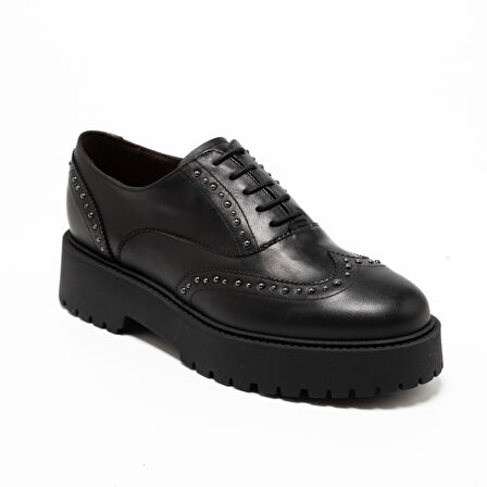 Nero Giardini  Kadın Oxford ( Klasik) I514001D 100 NeroGiardini GGUANTO NERO TR TAVERNA 7724 LIGH Nero