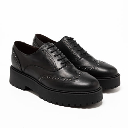 Nero Giardini  Kadın Oxford ( Klasik) I514001D 100 NeroGiardini GGUANTO NERO TR TAVERNA 7724 LIGH Nero