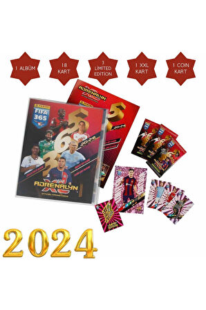 Panini Adrenalyn Fifa 365 2024 Sezonu TCG Mega Başlangıç Paketi Futbolcu Kartları Albümü
