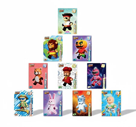 Stumble Guys Resmi Kart Paketi - Panini 6 lı Koleksiyon Kartı