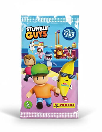 Stumble Guys Resmi Kart Paketi - Panini 6 lı Koleksiyon Kartı - 10'lu Set