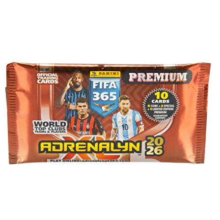 FIFA 365 Adrenalyn XL 2026 Premium Trading Card Paket (10 Kart)