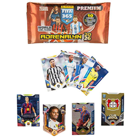 FIFA 365 Adrenalyn XL 2026 Premium Trading Card Paket (10 Kart)