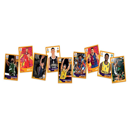 Panini Turkish Airlines Euroleague 2025 Sticker Seti 32 Paket (160 Adet)