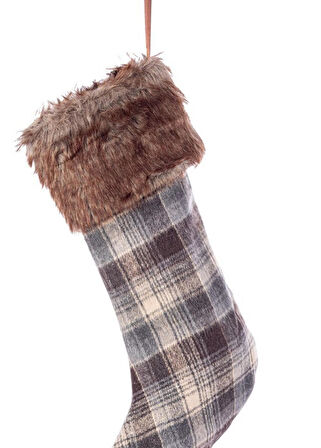 Yılbaşı Süsü Polyester Çorap H 45cm