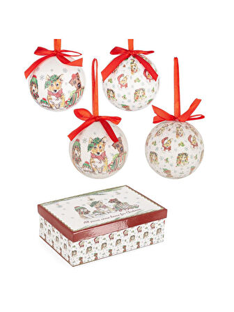 Adam Yılbaşı Ağaç Süsü 6 Adet 7,5cm