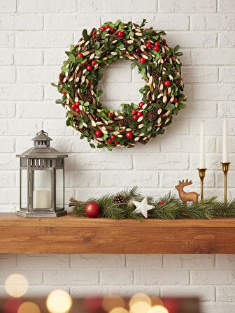 Eloise Yılbaşı Kapı Çelengi 32,5cm