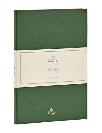 Pineider Defter Milano 19x25 cm Yeşil Gold CNL1S099108374