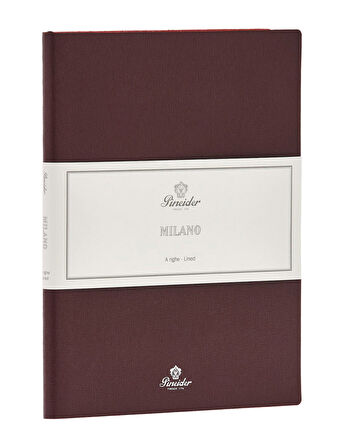 Pineider Defter Milano 19x25 cm Kırmızı Gold CNL1S099108378