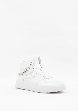 Guardiani New Era 0157 Kadın Beyaz Deri Sneaker