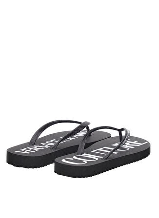 Versace Jeans Couture Siyah Kadın Terlik 74VA3SQ7ZS625L01
